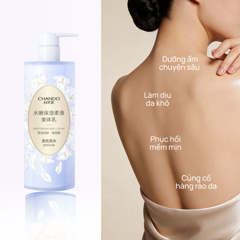 Sữa Dưỡng Thể Hỗ Trợ Dưỡng Ẩm 600g CHANDO Himalaya Hàng Chính Hãng