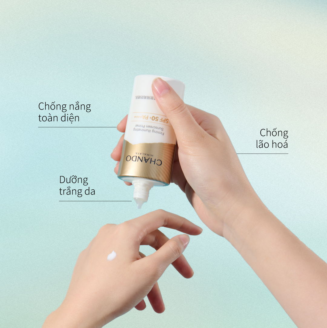 Sữa Chống Nắng Trang Điểm Hỗ Trợ Săn Chắc Da CHANDO Himalaya 60ml Hàng Chính Hãng
