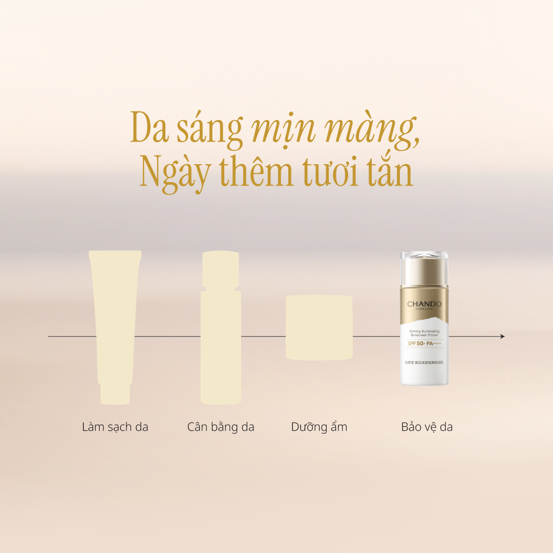 Sữa Chống Nắng Trang Điểm Hỗ Trợ Săn Chắc Da CHANDO Himalaya 60ml Hàng Chính Hãng