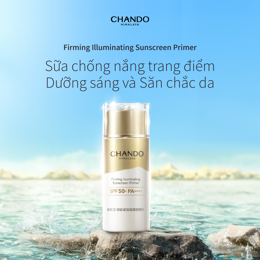 Sữa Chống Nắng Trang Điểm Hỗ Trợ Săn Chắc Da CHANDO Himalaya 60ml Hàng Chính Hãng