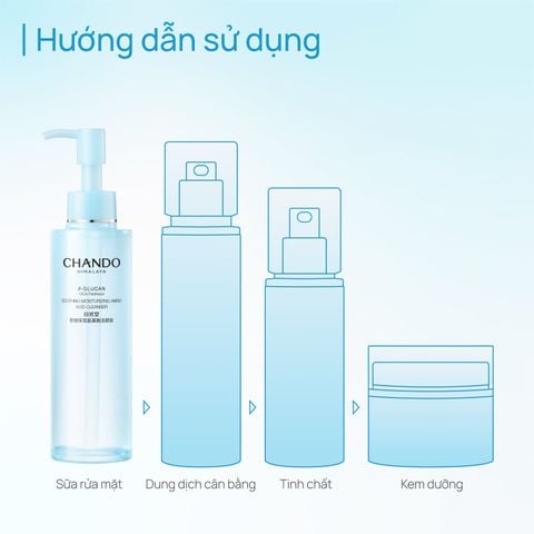 Sữa Rửa Mặt Làm Dịu & Cấp Ẩm CHANDO Soothing Moisturizing Amino Acid 150ml