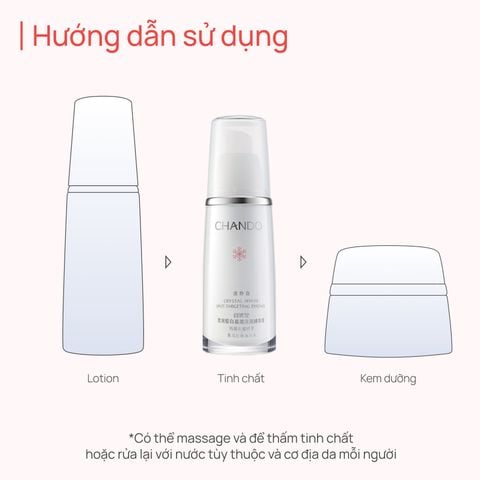 Serum Dưỡng ẩm, Dưỡng sáng, Hỗ trợ mờ thâm CHANDO Crystal White 40ml