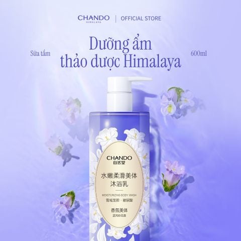 Sữa Tắm Hỗ Trợ Dưỡng Ẩm CHANDO Himalaya 600mL x 1pcs Hàng Chính Hãng