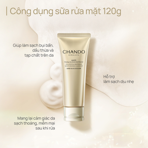 [BỘ 5 SẢN PHẨM] Làm Sạch, Làm Sáng & Chăm Sóc Da Xỉn Màu CHANDO Cell White