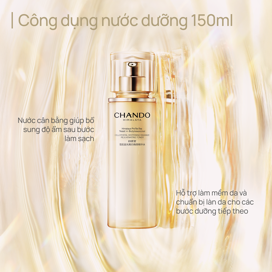 [BỘ 5 SẢN PHẨM] Làm Sạch, Làm Sáng & Chăm Sóc Da Xỉn Màu CHANDO Cell White