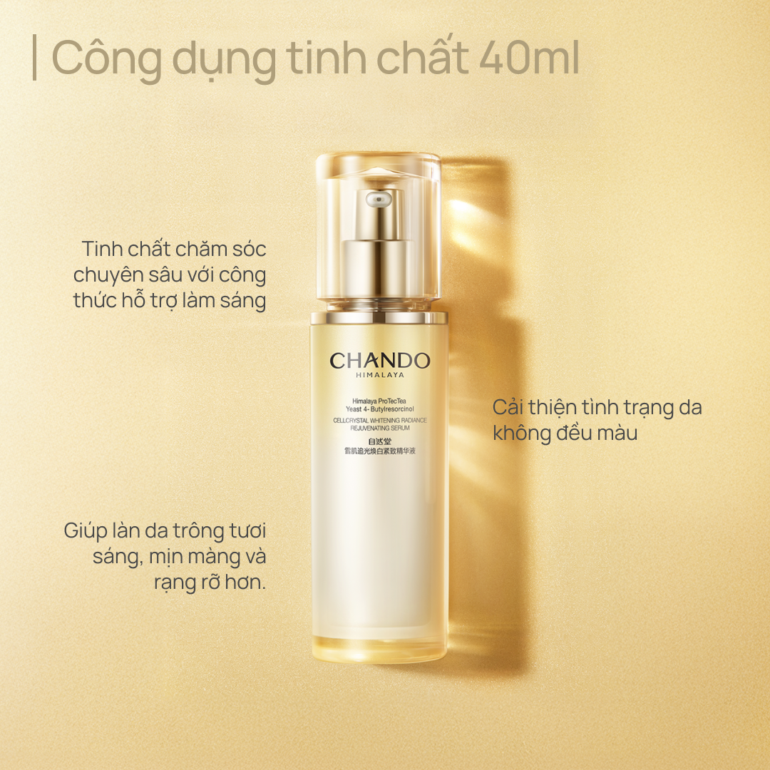 [BỘ 5 SẢN PHẨM] Làm Sạch, Làm Sáng & Chăm Sóc Da Xỉn Màu CHANDO Cell White