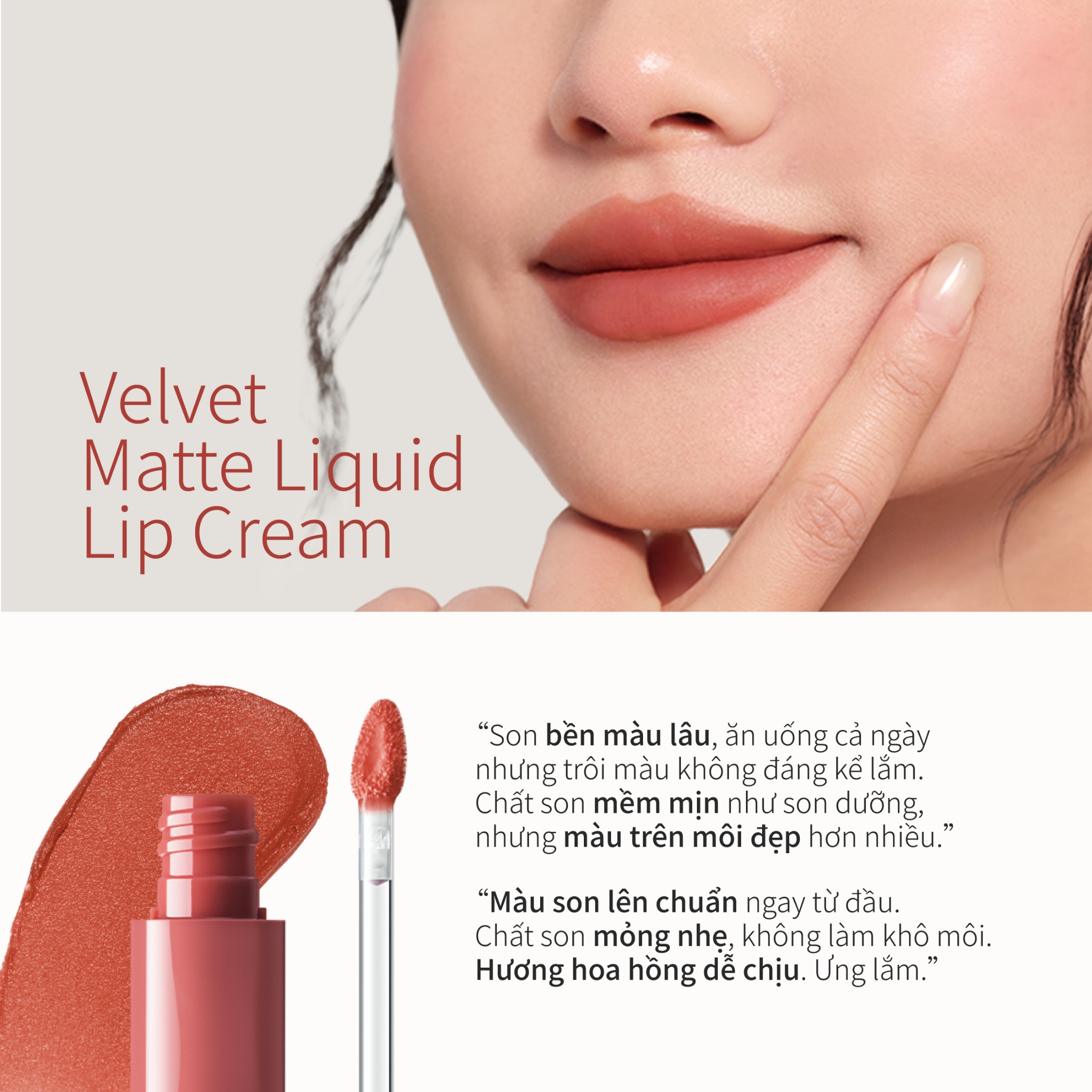 Son Kem Lì Mịn Như Nhung P01 Đào CHANDO Himalaya 2.4ml Hàng Chính Hãng