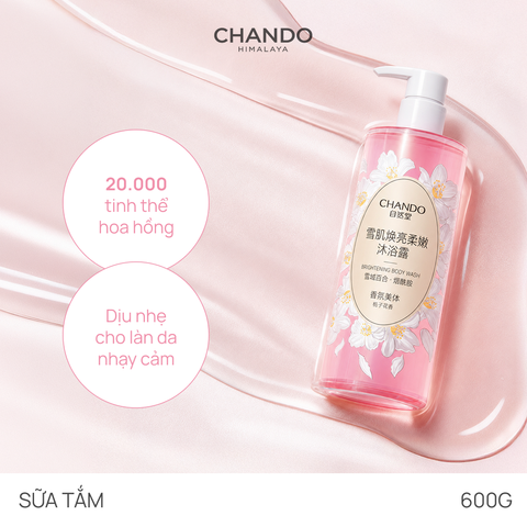 Sữa Tắm Hỗ Trợ Dưỡng Sáng Da Hương Hoa Lily 600g Hàng Chính Hãng