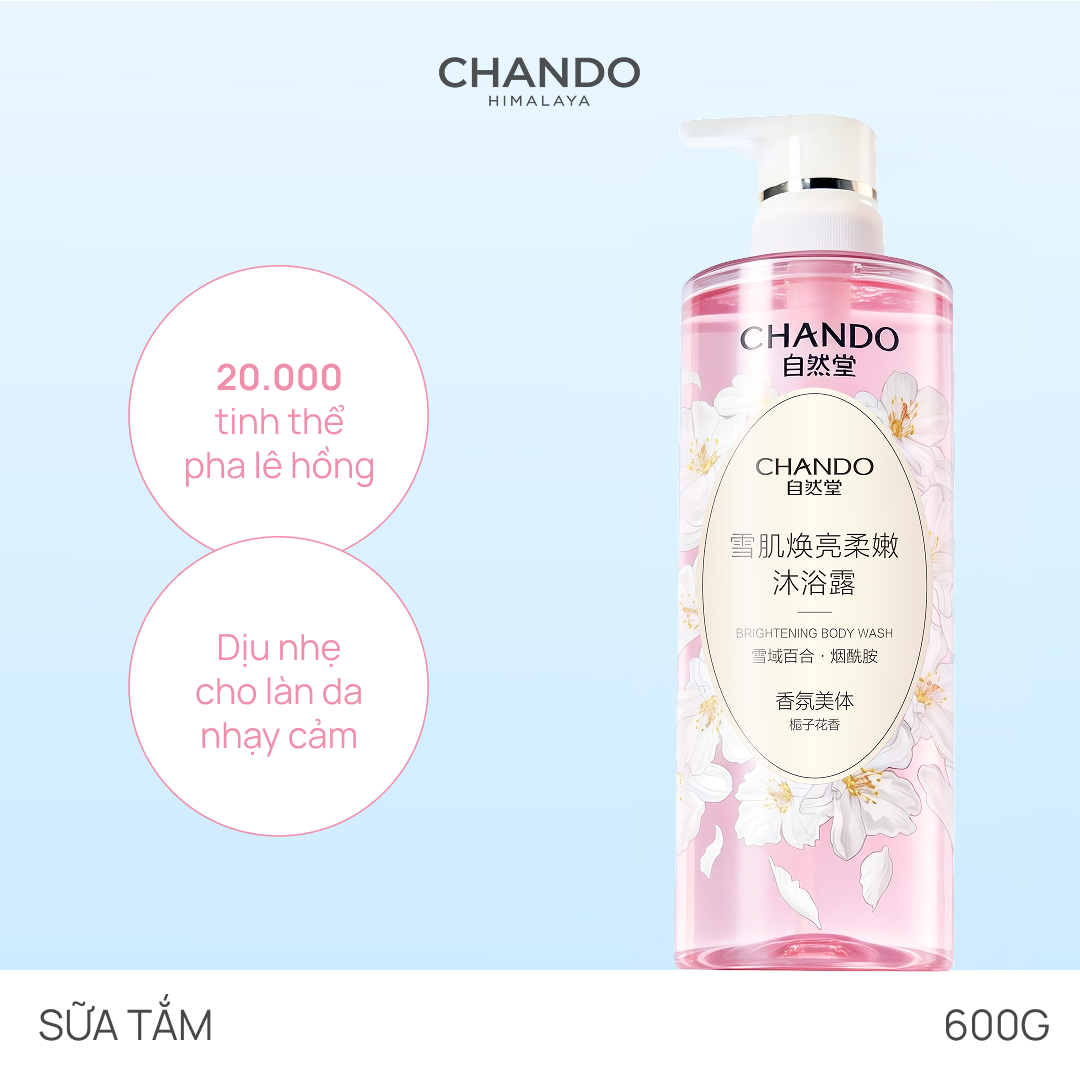 Sữa Tắm Hỗ Trợ Dưỡng Sáng Da Hương Hoa Lily 600g Hàng Chính Hãng