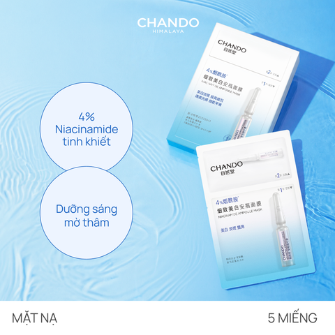Mặt Nạ Dưỡng Trắng CHANDO Niacinamide Ampoule Mask 5 MIẾNG