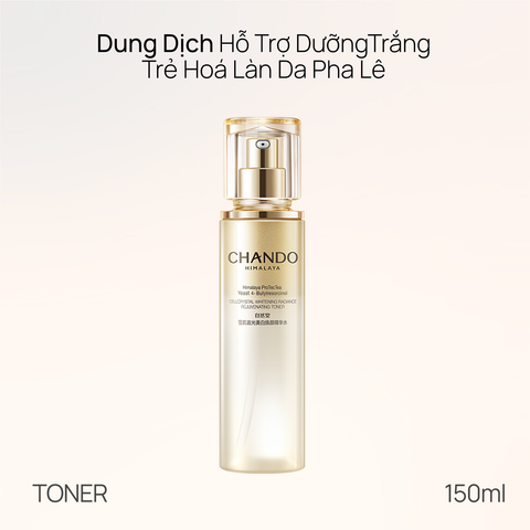 Dung Dịch Cân Bằng Hỗ Trợ Dưỡng Trắng Trẻ Hoá Da Pha Lê CHANDO Himalaya 150ml Chứa Niacinamide Hàng Chính Hãng
