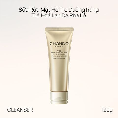 Sữa Rửa Mặt Hỗ Trợ Dưỡng Trắng Trẻ Hoá Da Pha Lê CHANDO Himalaya 120g Chứa Tranexamic Acid Hàng Chính Hãng
