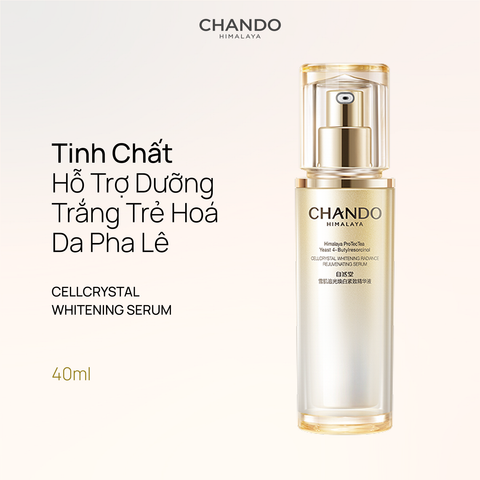 Tinh Chất Hỗ Trợ Dưỡng Trắng Trẻ Hoá Da Pha Lê CHANDO Himalaya 40ml Chứa Niacinamide Hàng Chính Hãng