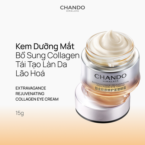 Kem Dưỡng Mắt Bổ Sung Collagen Giúp Tái Tạo Da Lão Hoá CHANDO Himalaya 15g Hàng Chính Hãng
