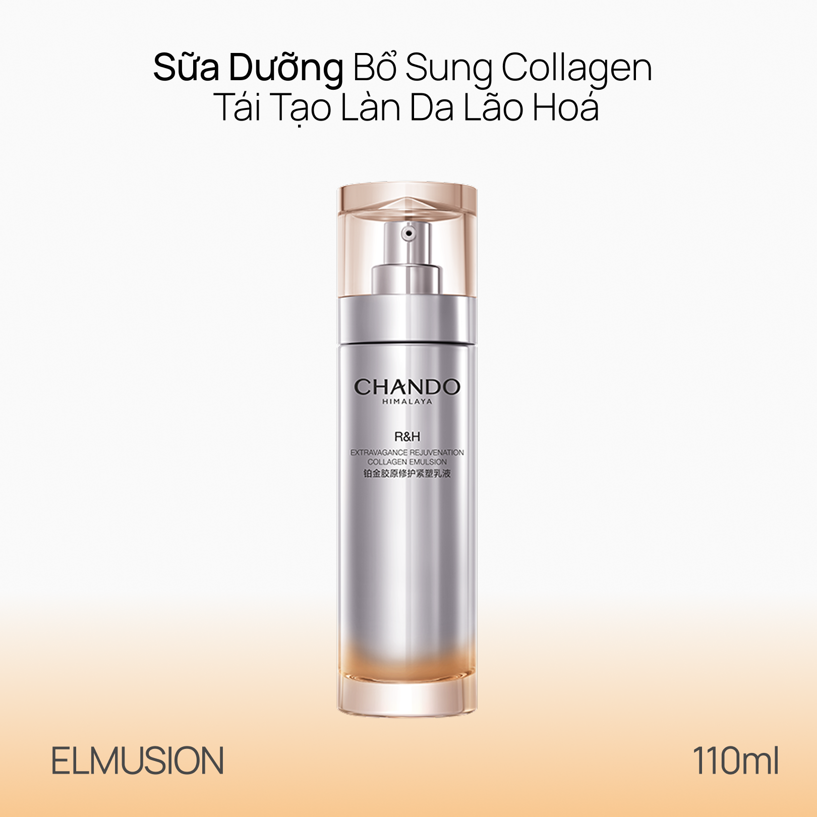 Sữa Dưỡng Tăng Sinh Collagen, Phục Hồi Tổn Thương và Chống Lão Hoá CHANDO Extra Collagen Emulsion 110ml