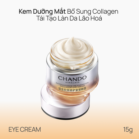 Kem Dưỡng Mắt Bổ Sung Collagen Giúp Tái Tạo Da Lão Hoá CHANDO Himalaya 15g Hàng Chính Hãng