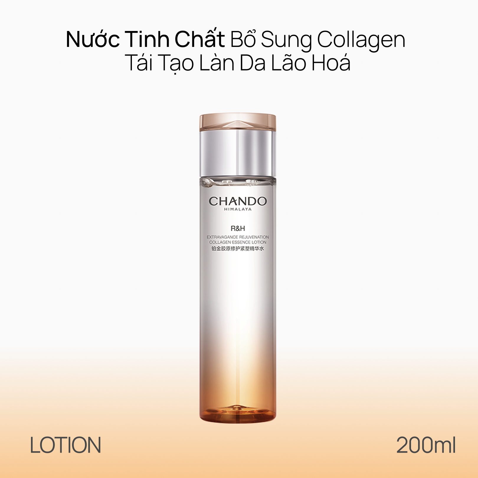 Nước Tinh Chất Bổ Sung Collagen Giúp Tái Tạo Da Lão Hoá CHANDO Himalaya 200ml Hàng Chính Hãng