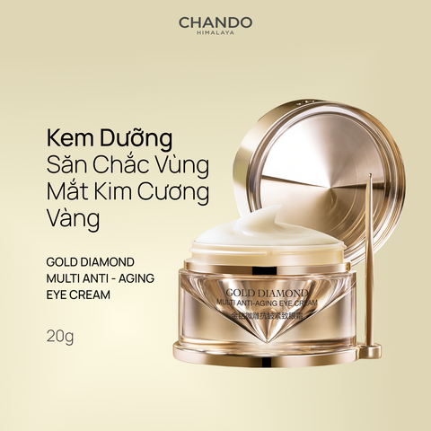 Kem Dưỡng Giúp Săn Chắc Vùng Mắt Kim Cương Vàng CHANDO Himalaya 20g Hàng Chính Hãng