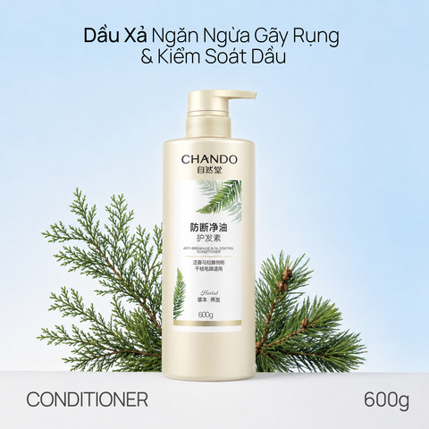 Dầu Xả Hỗ Trợ Ngăn Ngừa Gãy Rụng & Kiểm Soát Dầu CHANDO Himalaya 600g Hàng Chính Hãng