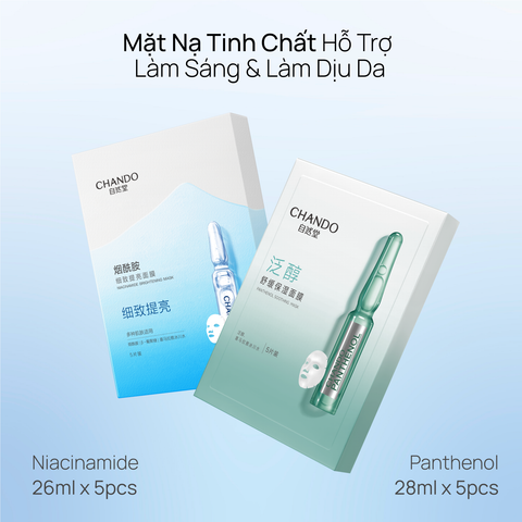 Hộp Mặt Nạ Tinh Chất Hỗ Trợ Dưỡng Sáng & Làm Dịu Da CHANDO Himalaya