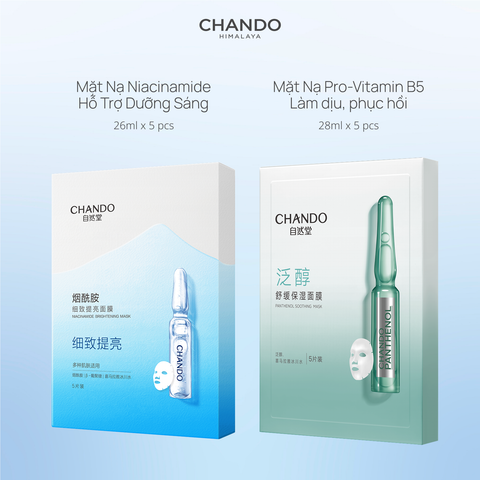 Hộp Mặt Nạ Tinh Chất Hỗ Trợ Dưỡng Sáng & Làm Dịu Da CHANDO Himalaya