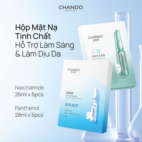 Hộp Mặt Nạ Tinh Chất Hỗ Trợ Dưỡng Sáng & Làm Dịu Da CHANDO Himalaya