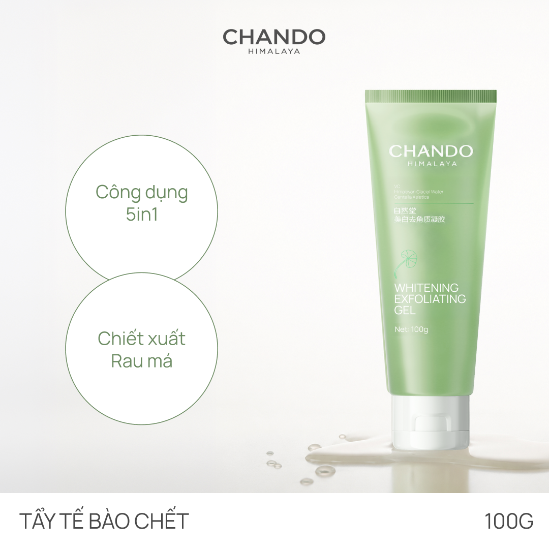 Gel Hỗ Trợ Làm Mịn Da & Làm Sạch Tế Bào Chết CHANDO Himalaya 100g Hàng Chính Hãng