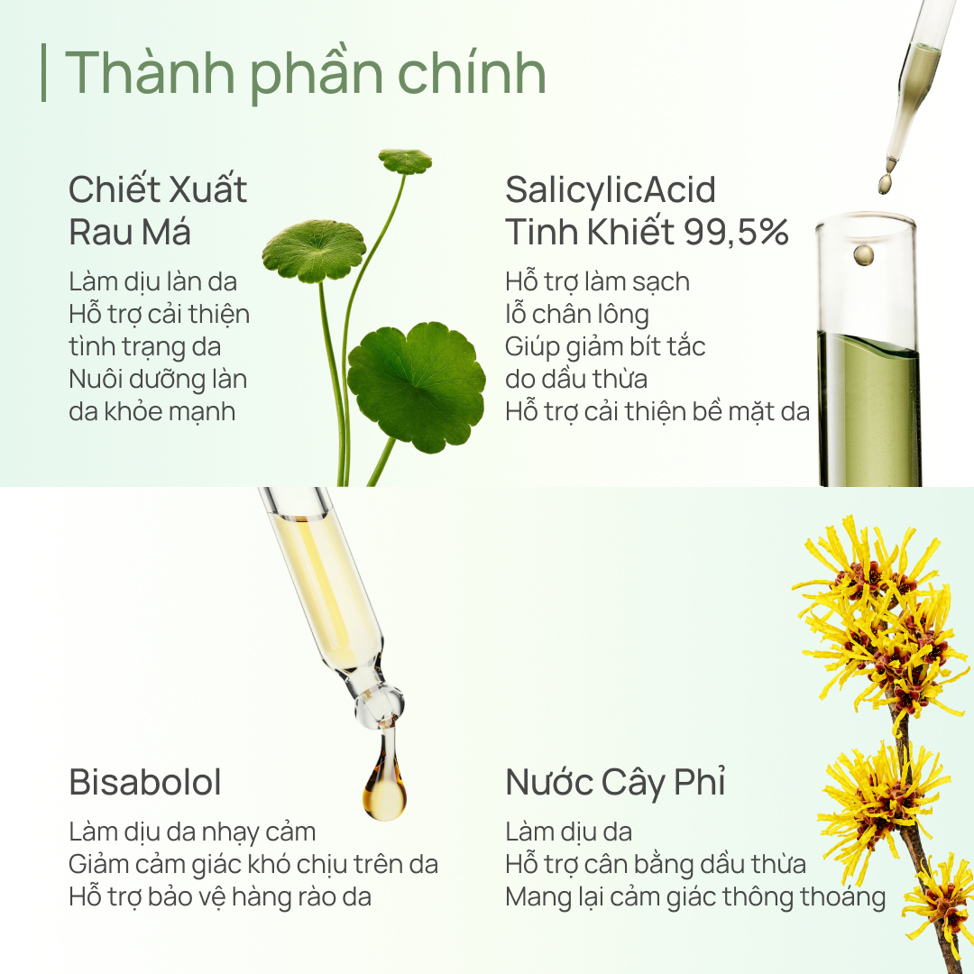 Tinh Chất Kiểm Soát Dầu & Ngăn Ngừa Mụn CHANDO Salicylic Acid Oil-control & Anti-acne Essence