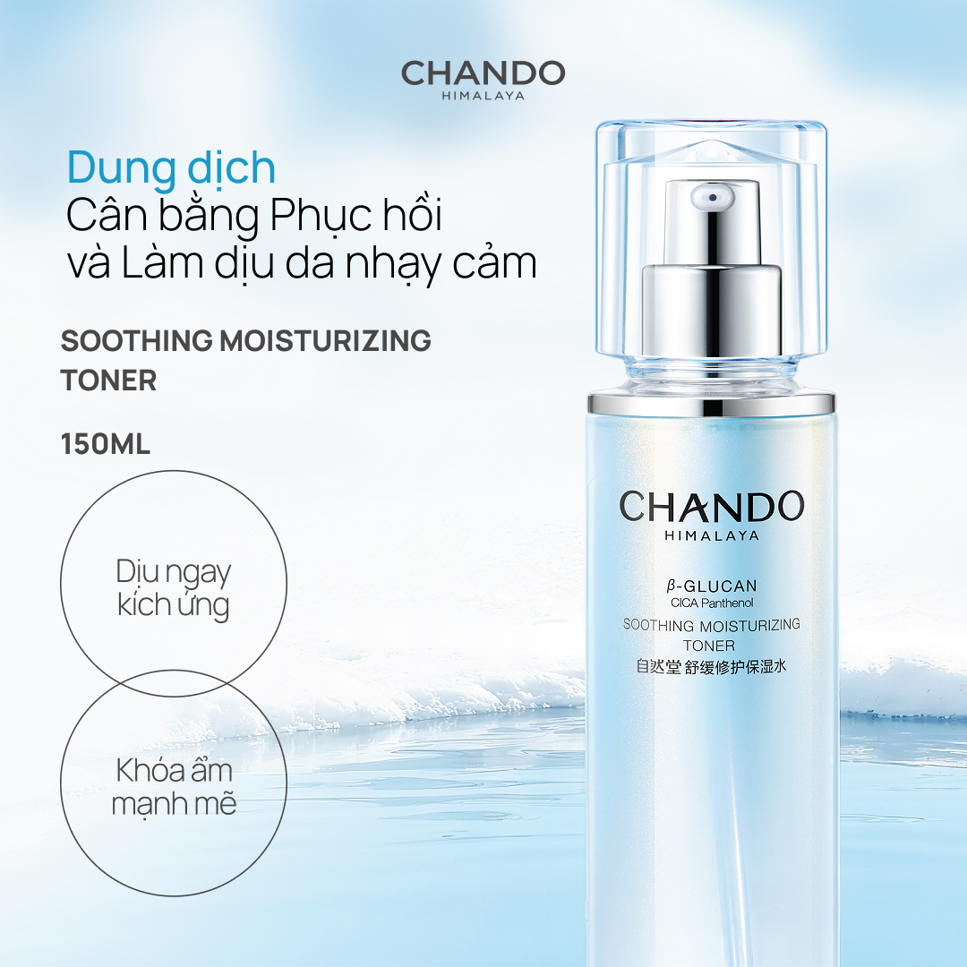 Toner Cân Bằng Da, Làm Dịu & Cấp Ẩm CHANDO Soothing Moisturizing 150ml
