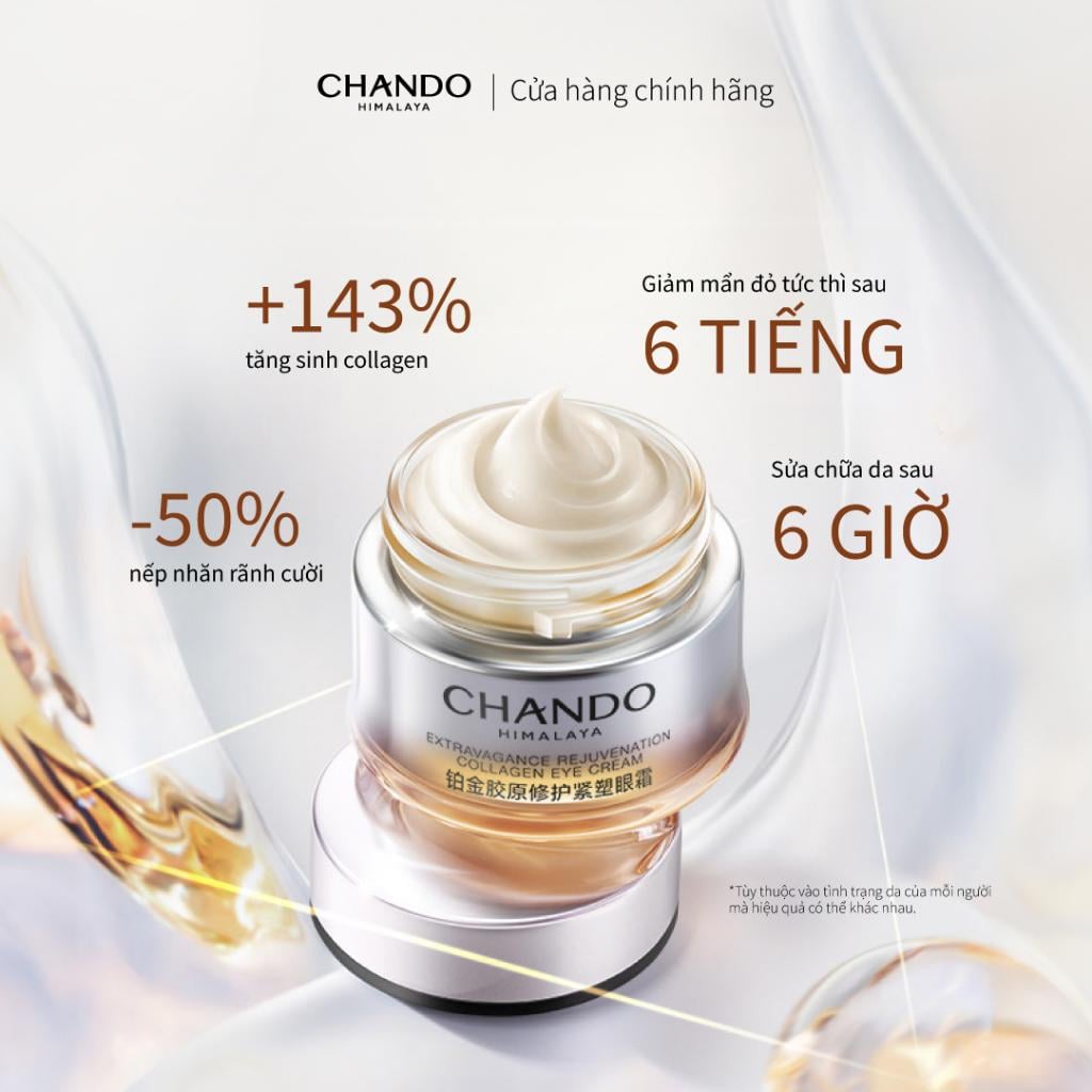 Kem Dưỡng Mắt Bổ Sung Collagen Giúp Tái Tạo Da Lão Hoá CHANDO Himalaya 15g Hàng Chính Hãng