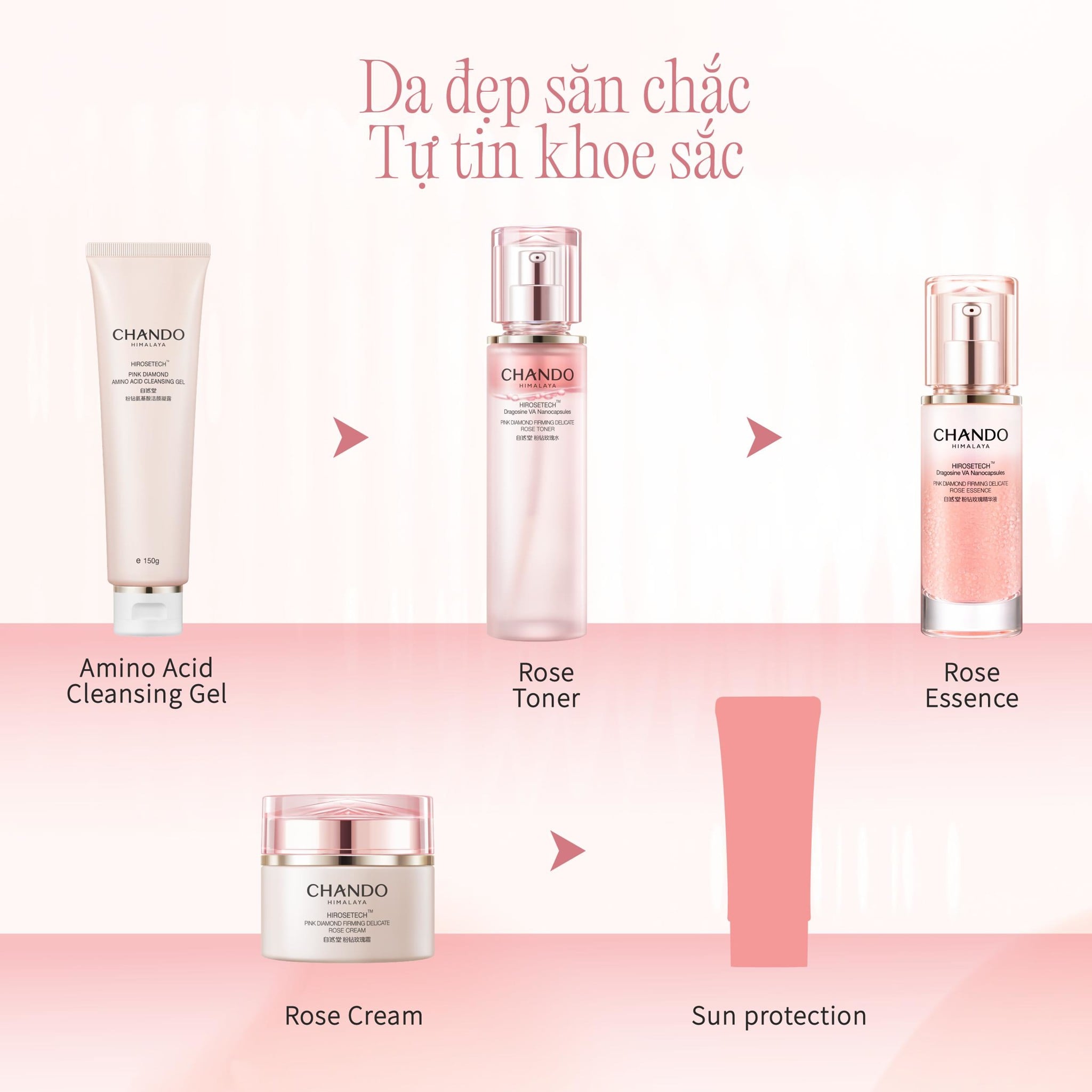 Nước Dưỡng Hỗ Trợ Cải Thiện Độ Đàn Hồi Cho Da Kém Săn Chắc CHANDO Himalaya 110ml Hàng Chính Hãng