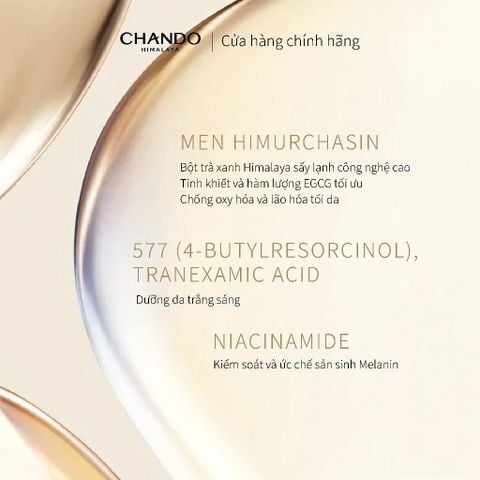 Sữa Rửa Mặt Hỗ Trợ Dưỡng Trắng Trẻ Hoá Da Pha Lê CHANDO Himalaya 120g Chứa Tranexamic Acid Hàng Chính Hãng