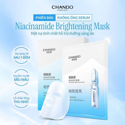 HÀNG TẶNG KHÔNG BÁN | Miếng mặt nạ tinh chất NIACINAMIDE 26ml CHANDO HIMALAYA
