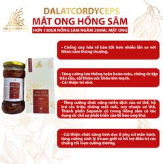 Mật ong ngâm hồng sâm - Hộp cao cấp