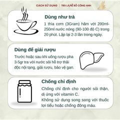 Trà thảo mộc lá bồ công anh sấy lạnh - Dalat Cordyceps