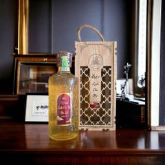 Nấm linh chi đỏ ngâm rượu - Dalat Cordyceps - Hộp gỗ cao cấp