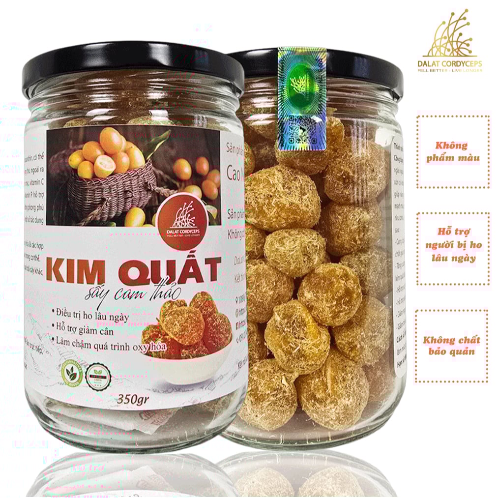 Kim quất sấy cam thảo Dalat Cordyceps