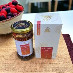 Mật ong ngâm đông trùnġ hạ thảo, kỷ tử đỏ, táo đỏ - Hộp cao cấp