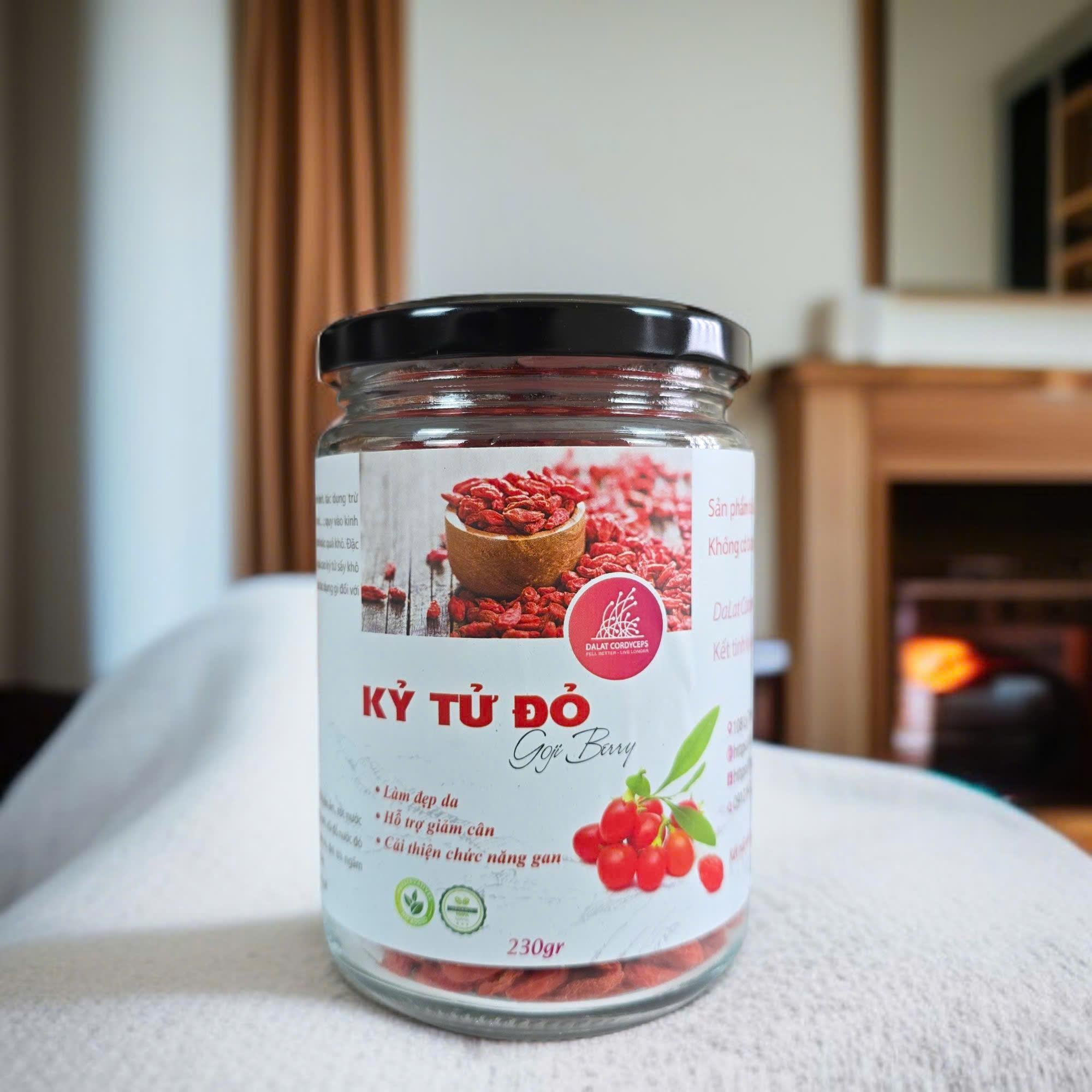 Kỷ Tử Đỏ Khô 230gr/450gr - Dalat Cordyceps loại cao cấp