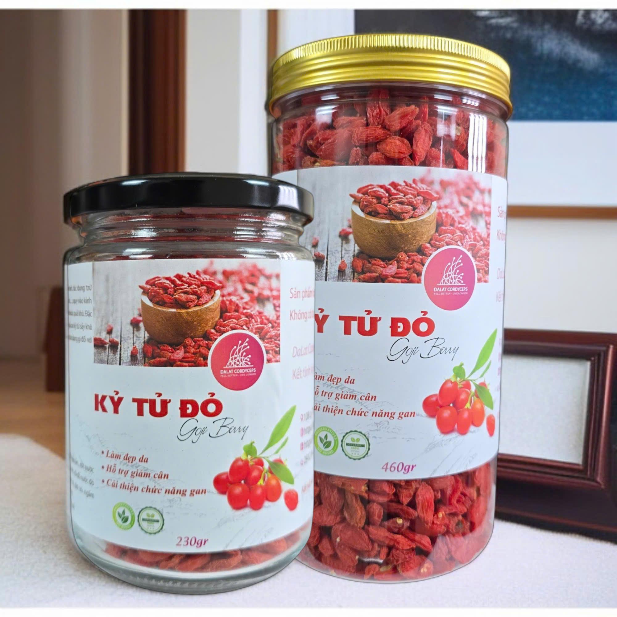Kỷ Tử Đỏ Khô 230gr/450gr - Dalat Cordyceps loại cao cấp