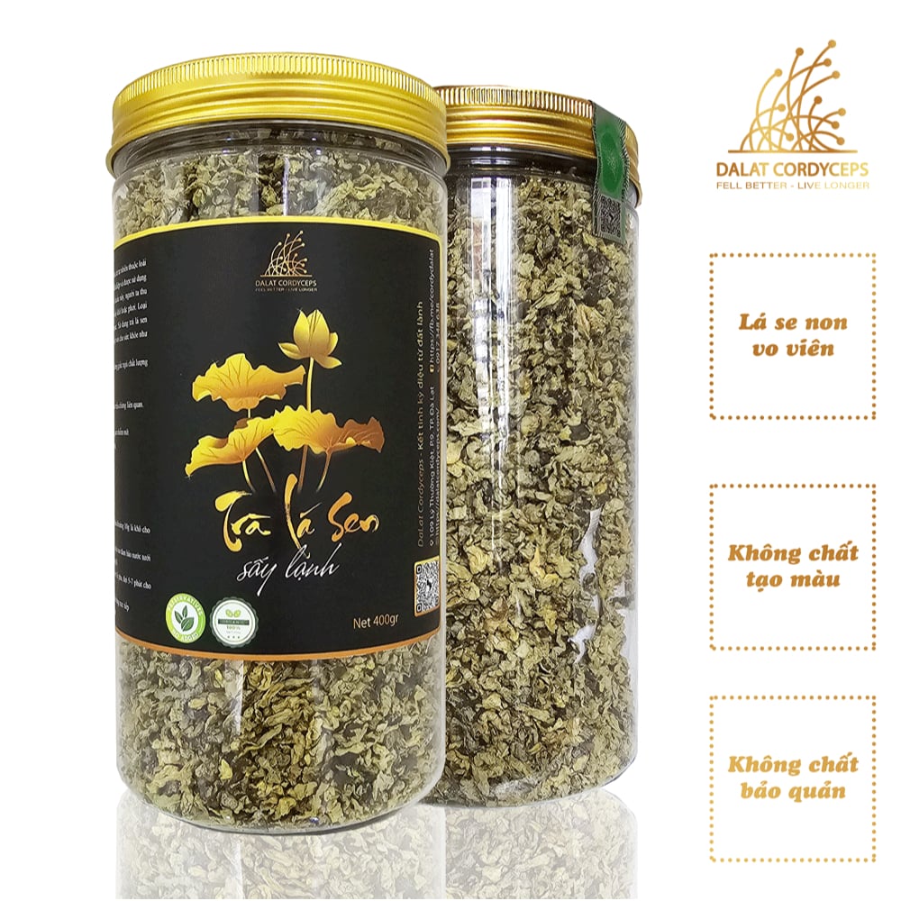 Trà lá sen non vo viên - Dalat Cordyceps