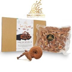 Nấm linh chi đỏ Đà Lạt còn nguyên bào tử nấm, loại thái lát