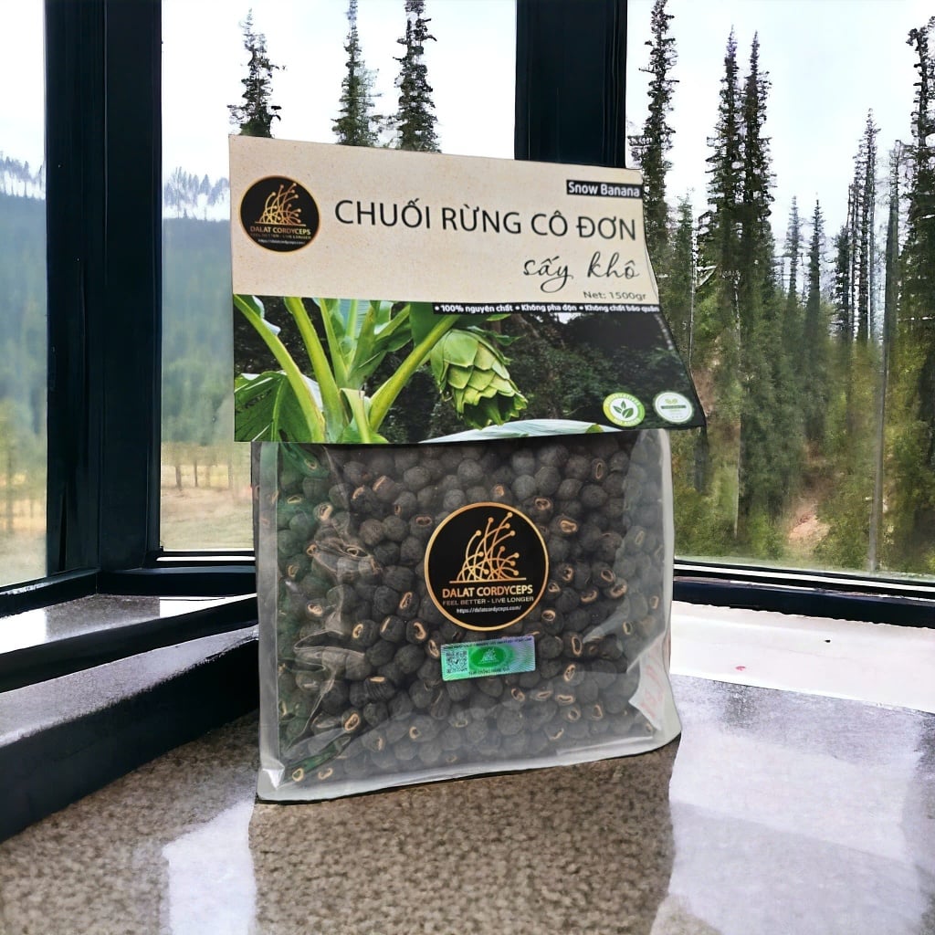Hạt chuối rừng cô đơn sấy khô Dalat Cordyceps - 1500gr