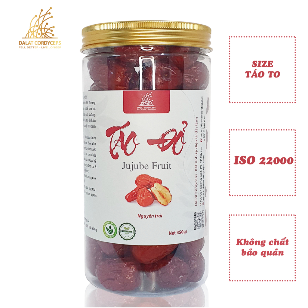 Táo đỏ Tân Cương - Dalat Cordyceps - Loại thượng hạng