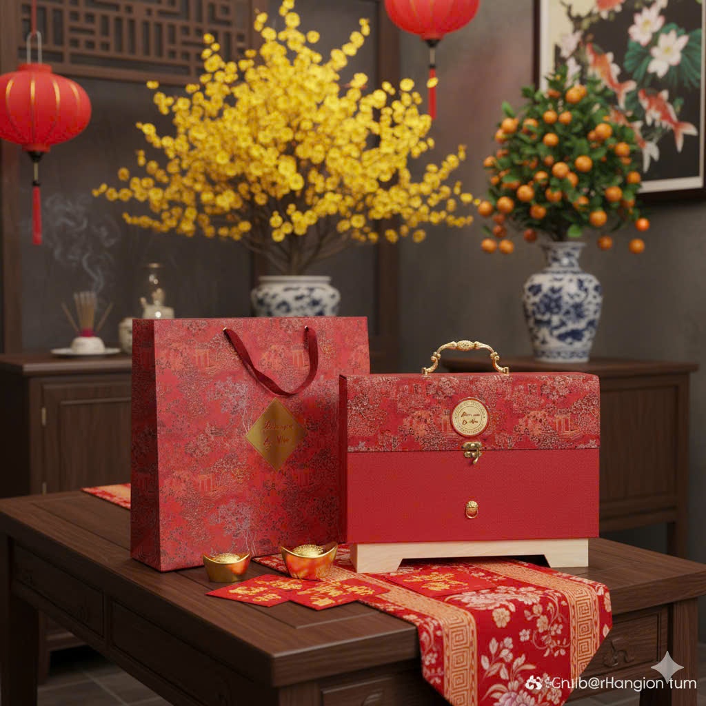Set quà tết năm 2026 - Đông trùng hạ thảo , hộp quà tặng cao cấp, Dalat Cordyceps