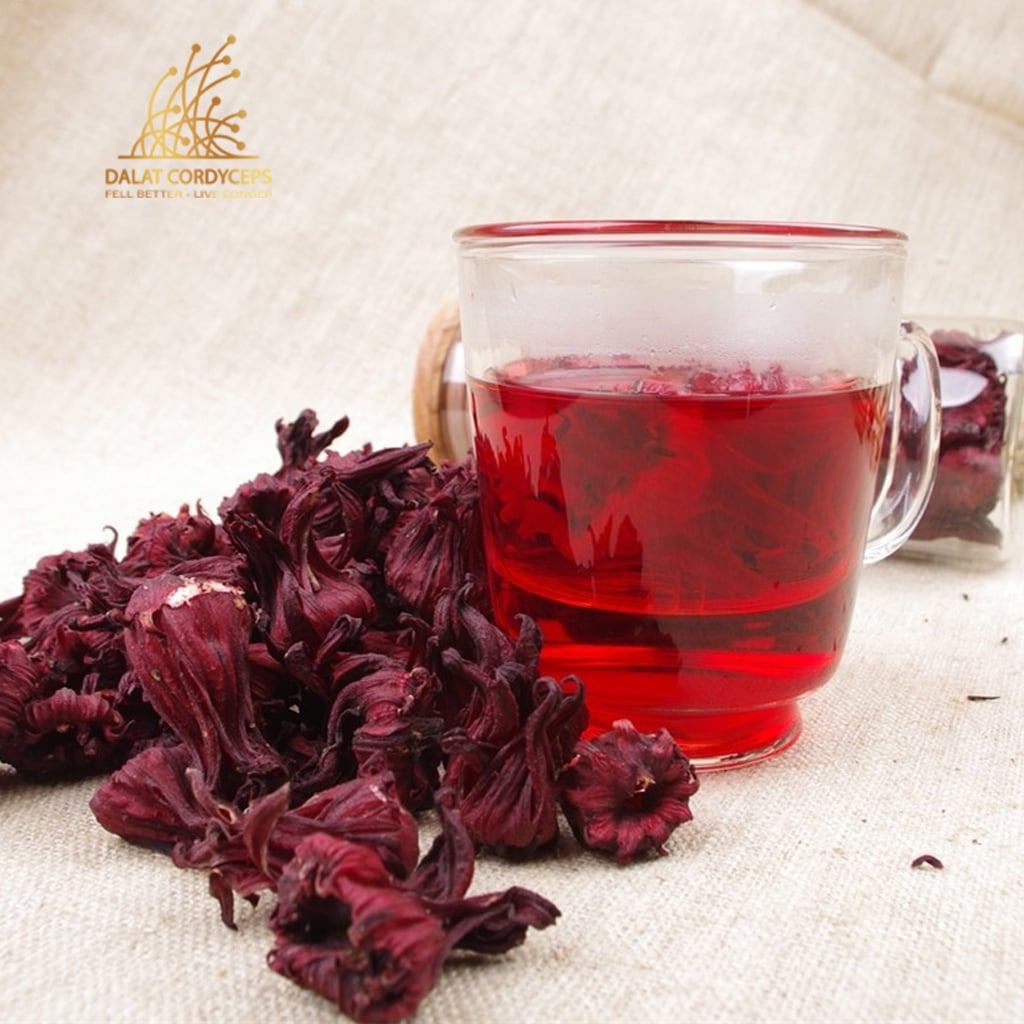 Trà hoa atiso đỏ sấy khô sấy lạnh Dalat Cordyceps - Loai cao cấp
