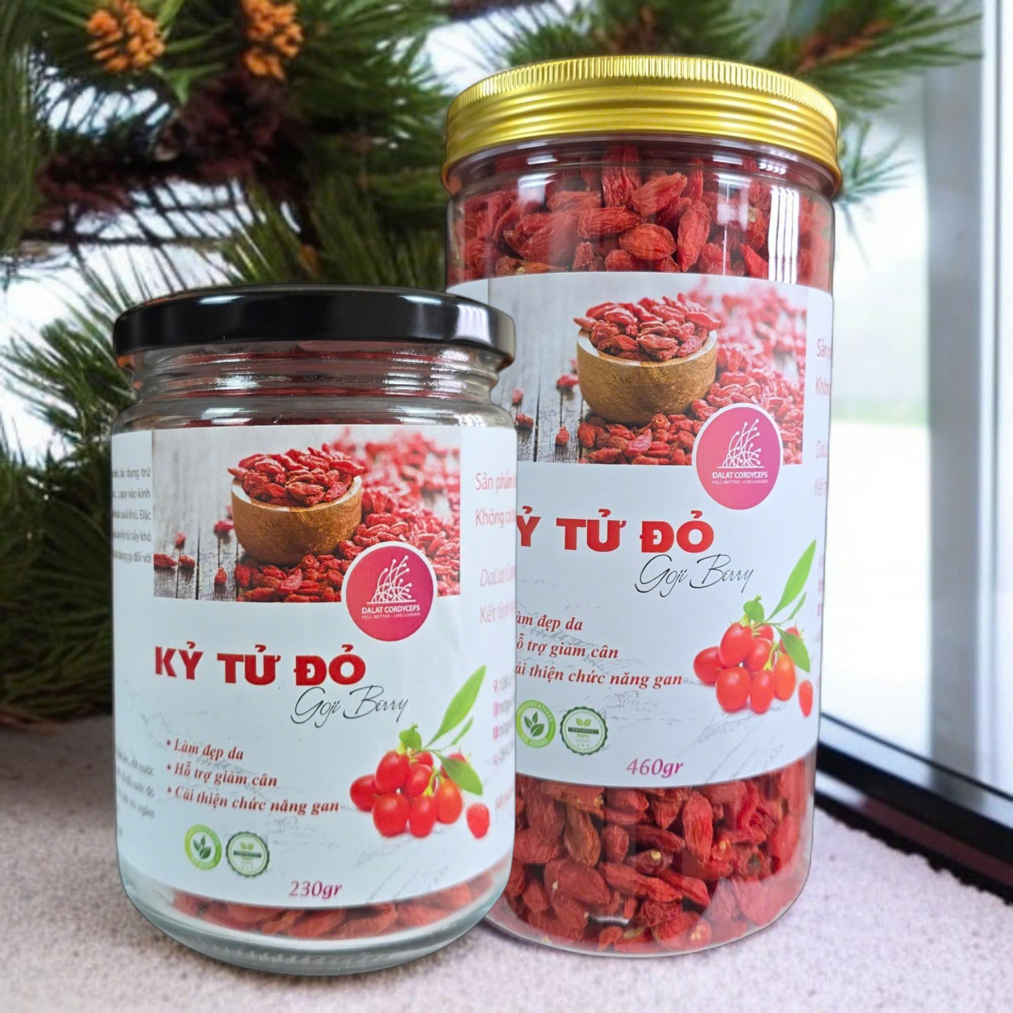 Kỷ Tử Đỏ Khô 230gr/450gr - Dalat Cordyceps loại cao cấp