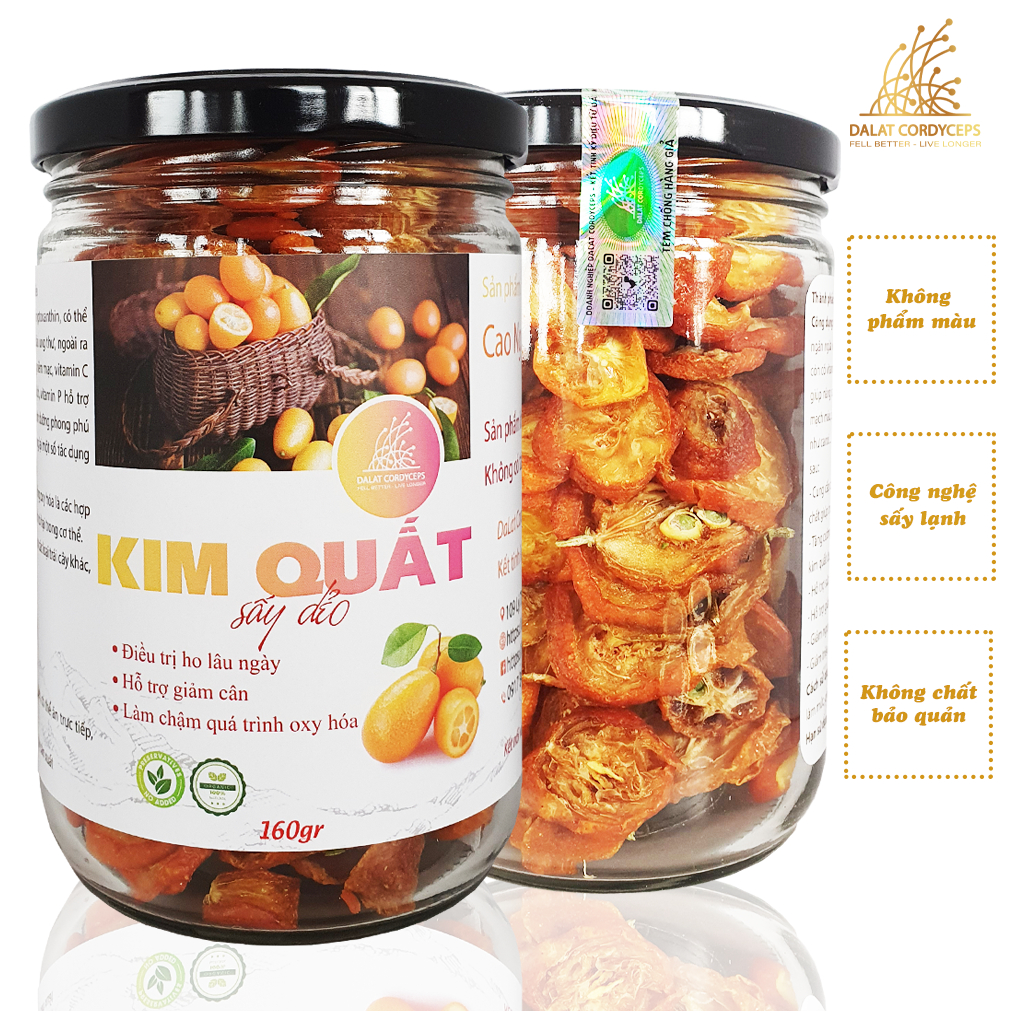 Kim quất sấy dẻo,, Dalat Cordyceps