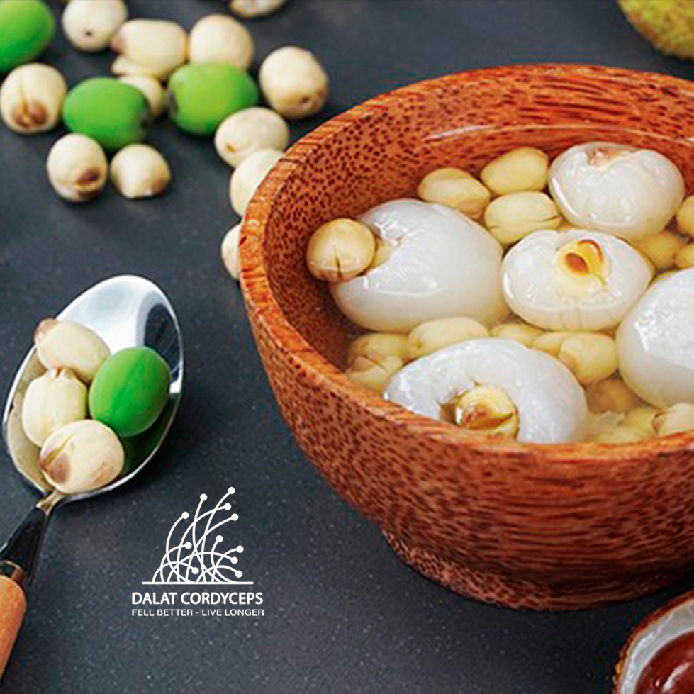 Hạt sen sấy khô Dalat Cordyceps - hạt tịnh tâm
