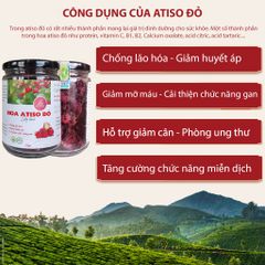Trà hoa atiso đỏ sấy khô sấy lạnh Dalat Cordyceps - Loai cao cấp